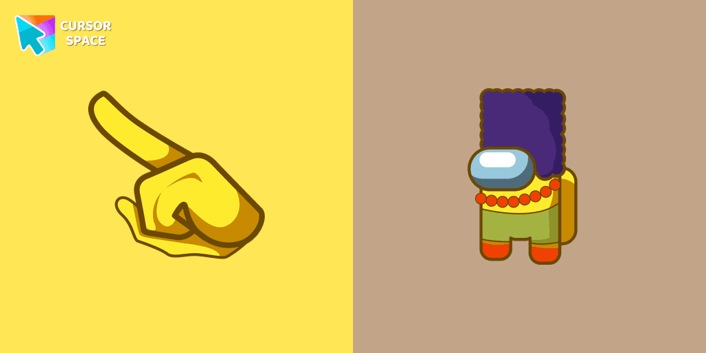 Among Us Marge Simpson Character cursor cursor pack